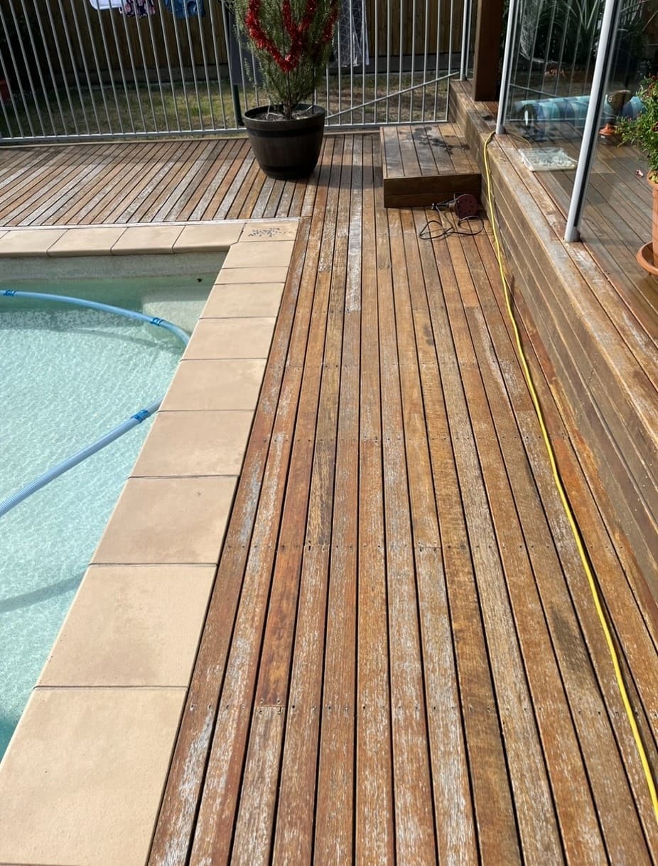 Deck Varnishing Project - Before