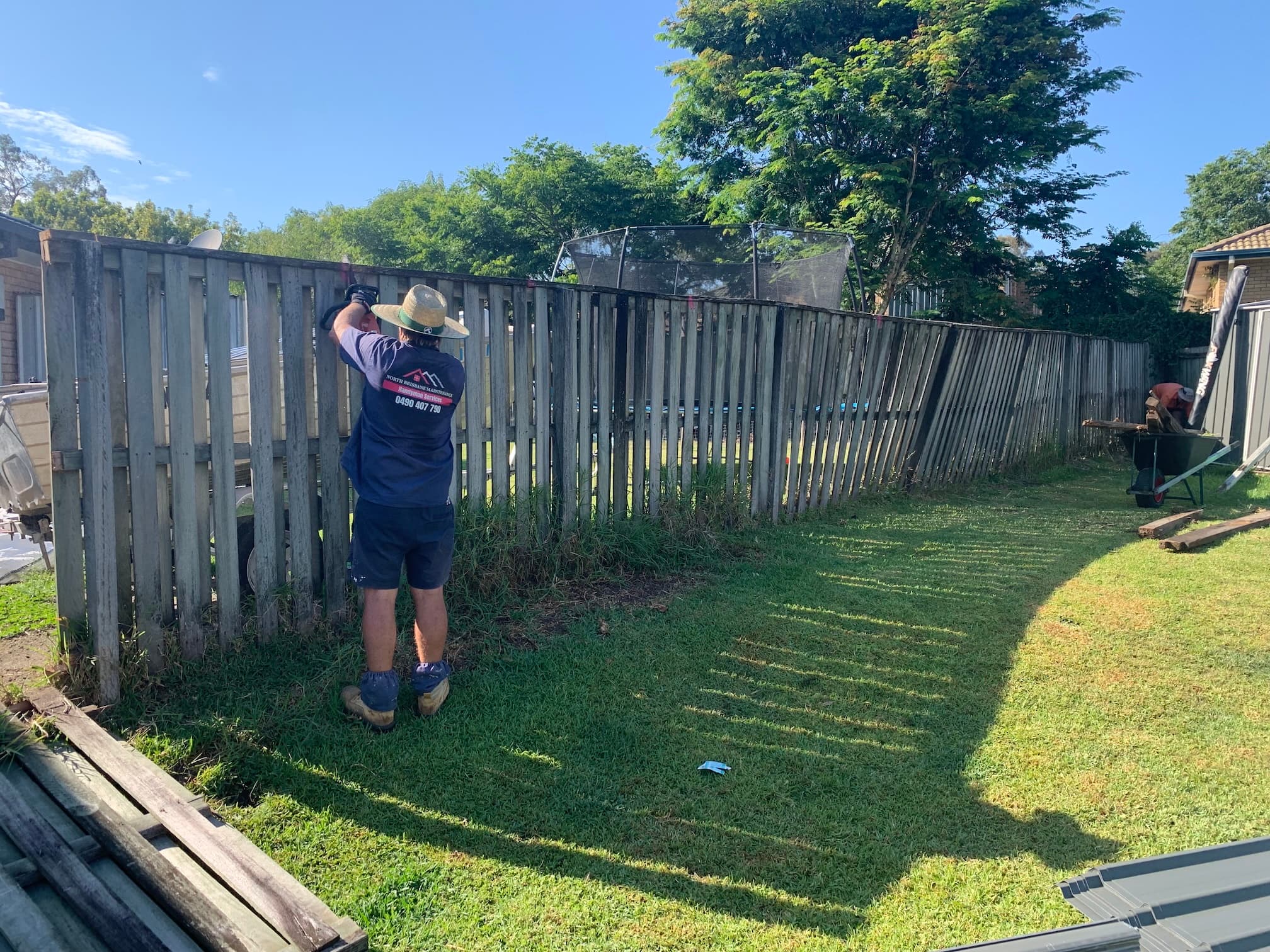 Fence Replacement Project - Before