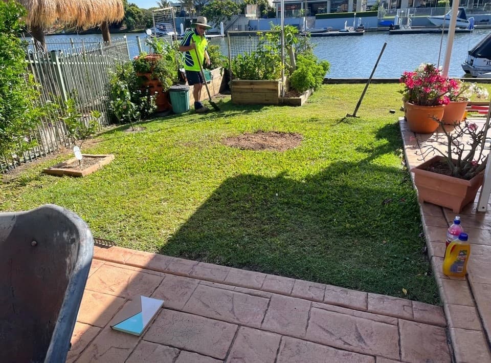 Landscaping and Patio Work - Before