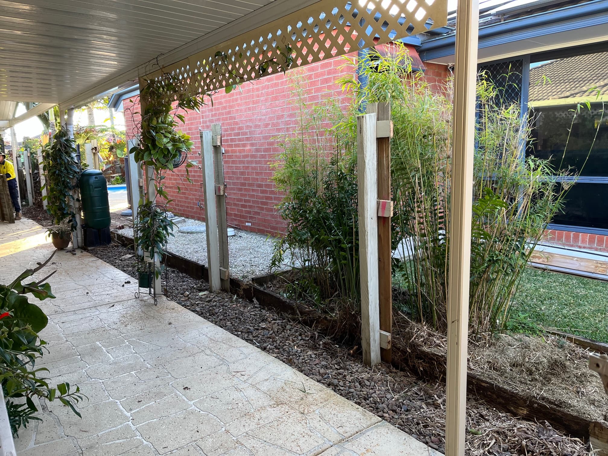 Garden Fence and Landscaping - Before