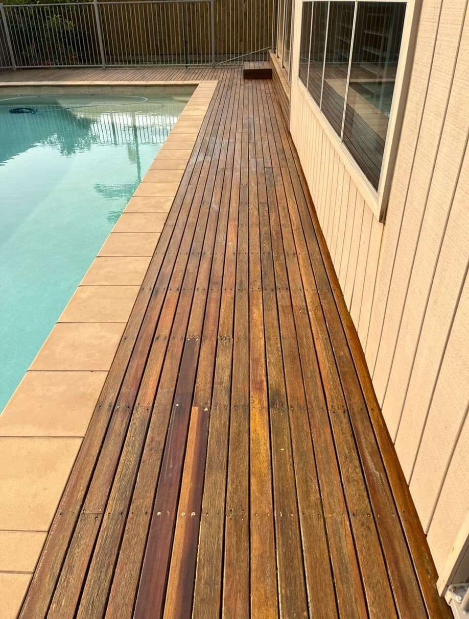 Deck Varnishing Project - After